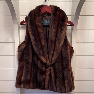Ralph Lauren Faux Fur Brown Vest
